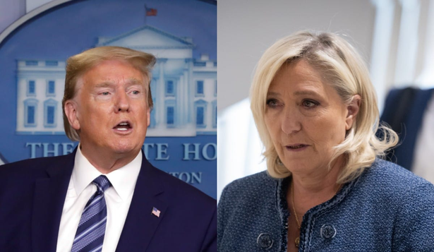 Donald Trump y Marine Le Pen.