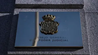 Entrada del Consejo general del Poder Judicial.