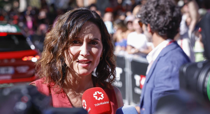 Isabel Díaz Ayuso, presidenta de la Comunidad de Madrid tras la suspensión de la Vuelta.