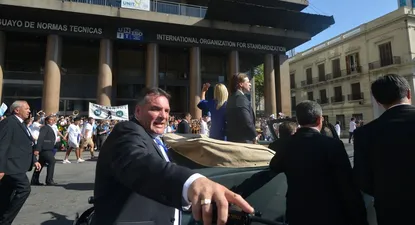 Alejandro Astesiano durante la asunción del 1 de marzo de 2020. Archivo