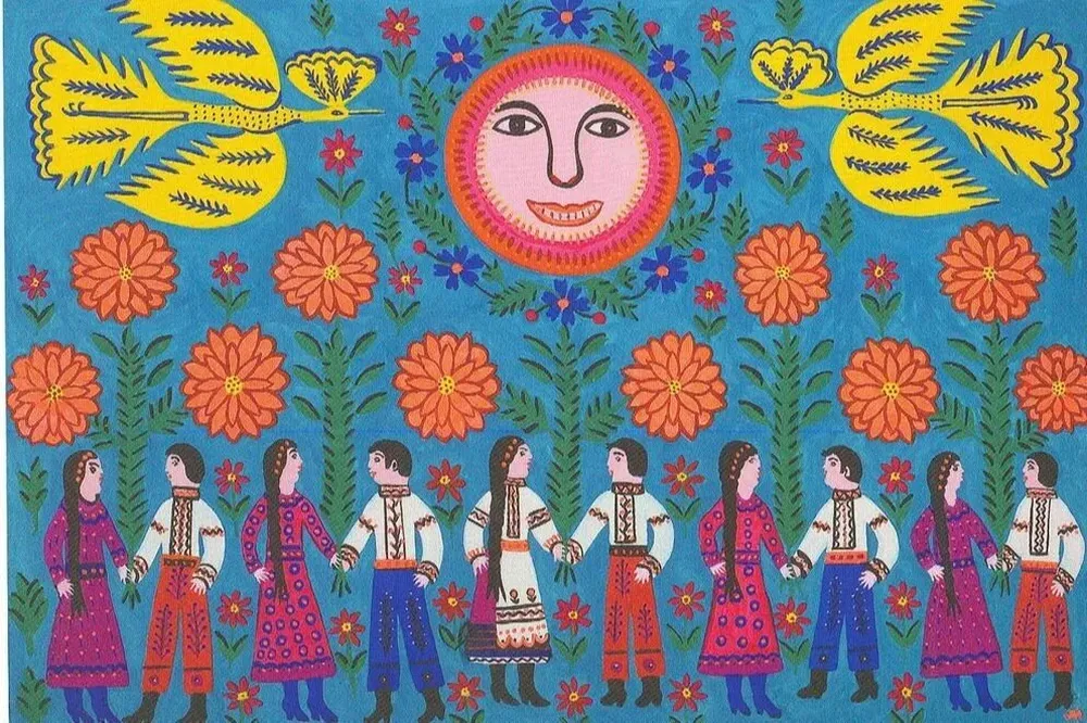 Nuestro ejército, nuestros protectores. Maria Prymachenko, 1978