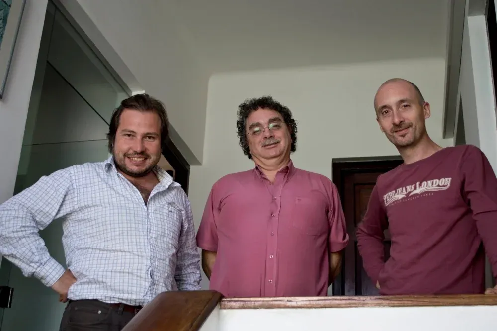 Marcelo Pereira, José Luis Planel y Adrián Bruzzoni