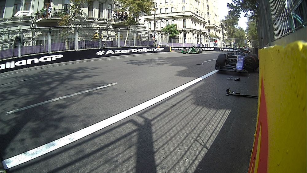 El coche de Franco Colapinto contra el paredón
