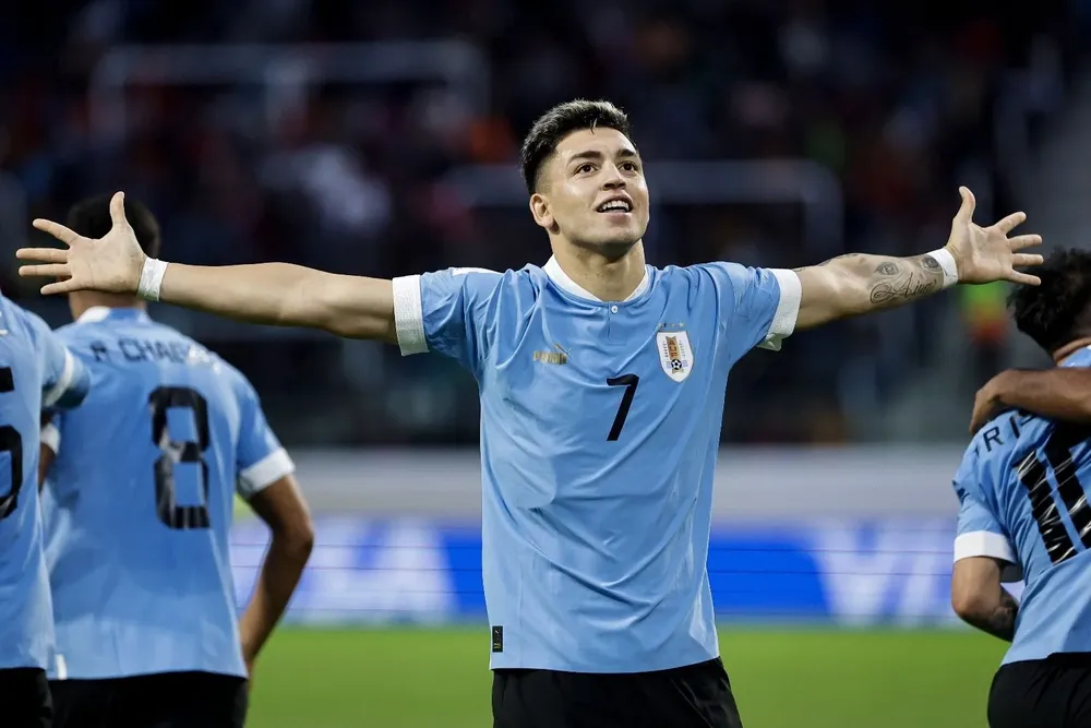 Anderson Duarte, carta de gol de Uruguay