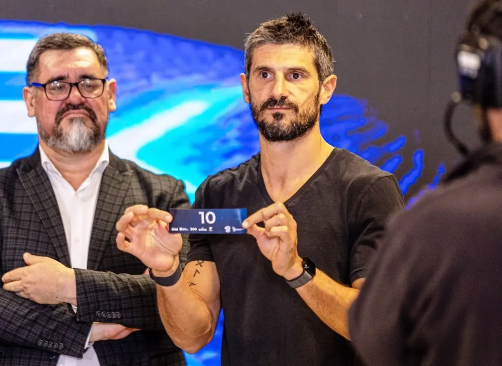 Sergio Benítez, gerente de la FUBB, y Leandro García Morales