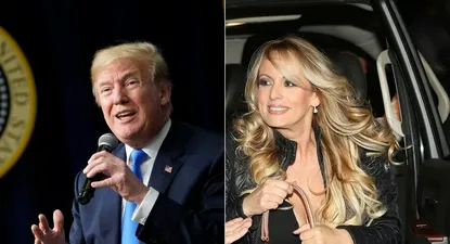 A la izquierda, el presidente de EEUU, Donald Trump. A la derecha, la actriz Stephanie Clifford, que utiliza el nombre artístico de Stormy Daniels. 