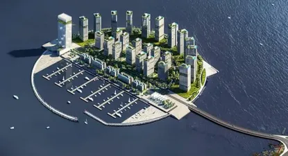 El proyecto MVD 360 pretendía levantar 36 hectáreas de terreno sobre la franja costera a 450 metros de la costa, unido por un puente