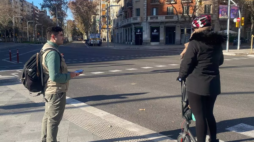 Campaña de movilidad en Barcelona &nbsp;