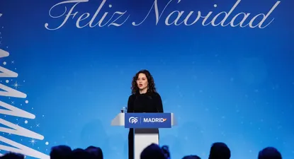 Isabel Díaz Ayuso en la cena del PP de Madrid