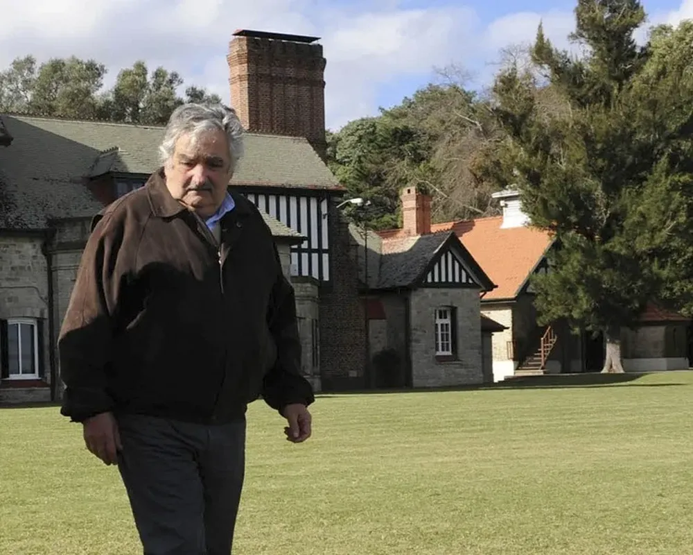 El presidente José Mujica en la estancia presidencial de Anchorena