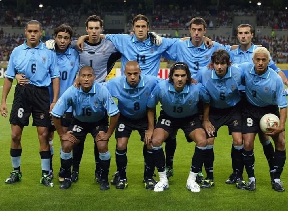 El equipo de Uruguay en el Mundial 2002