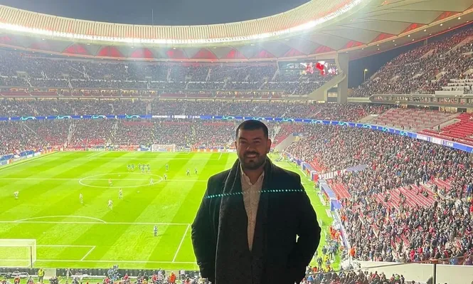 Edgardo Lasalvia en el Metropolitano de Madrid