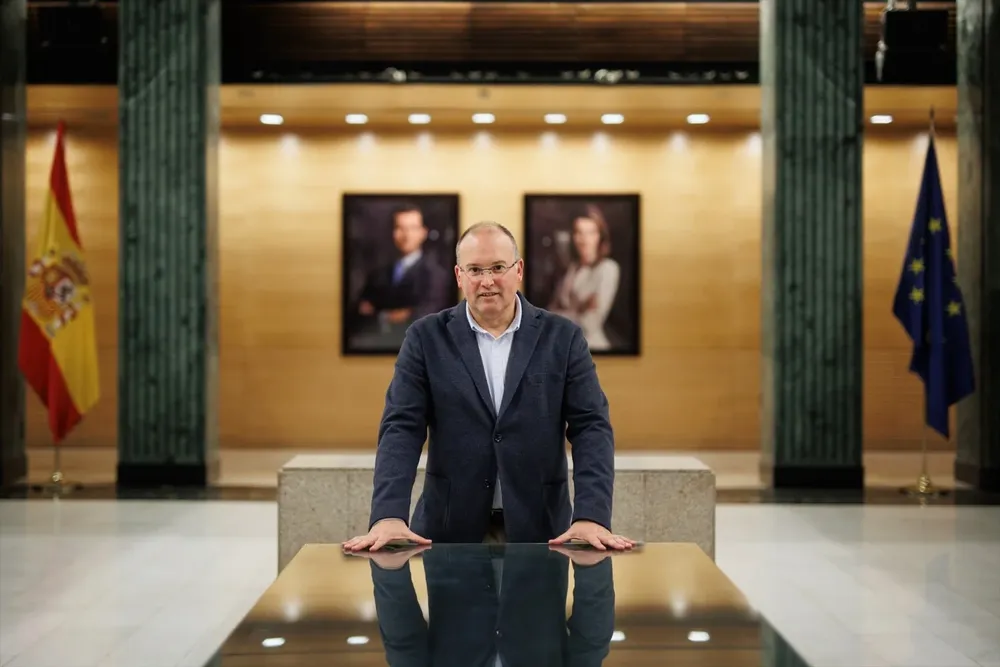 El portavoz del PP en el Congreso, Miguel Ángel Tellado.