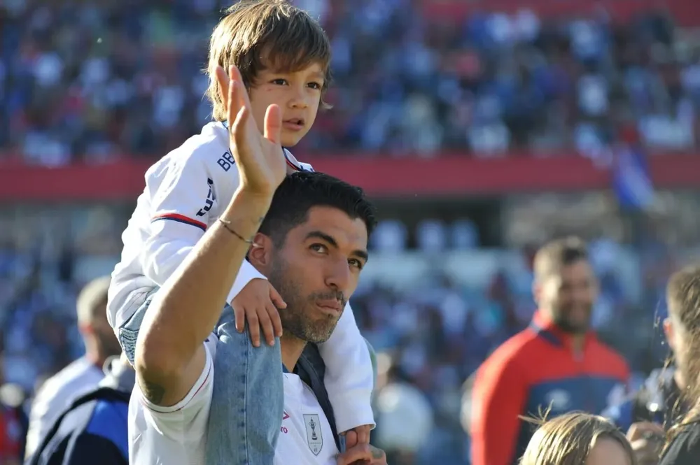 Suárez se despidió en familia