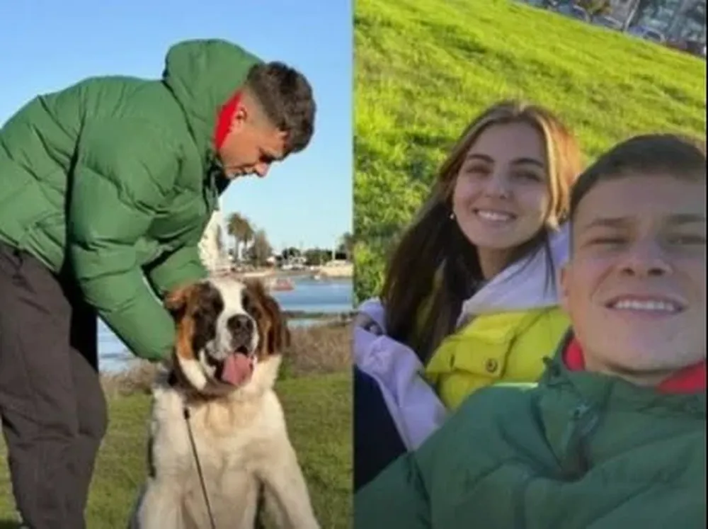 Matías Abaldo y su pareja Valentina Lasalvia