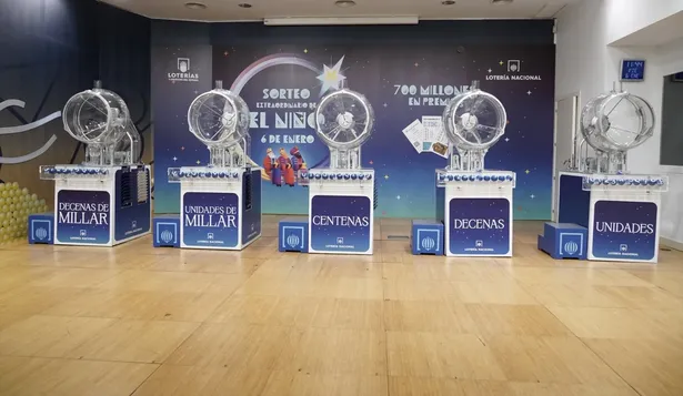 Los bombos antes de la celebración del Sorteo Extraordinario del Niño, a 6 de enero de 2023, en Madrid.