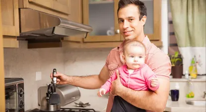 Padre con su hijo