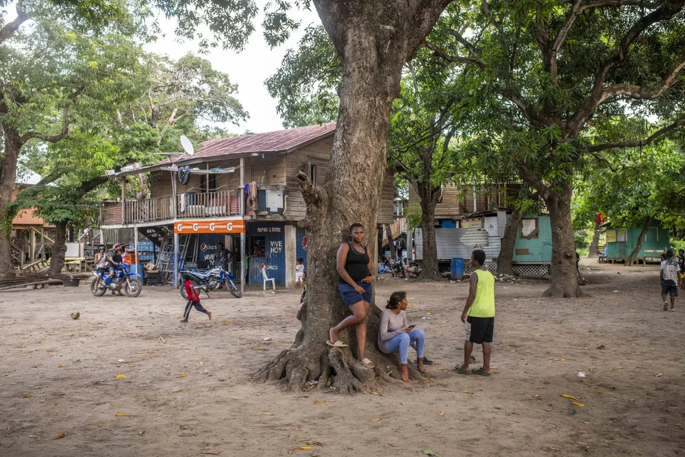 El barrio Crawfish Rock cercano a Próspera. El barrio Crawfish Rock cercano a Próspera.