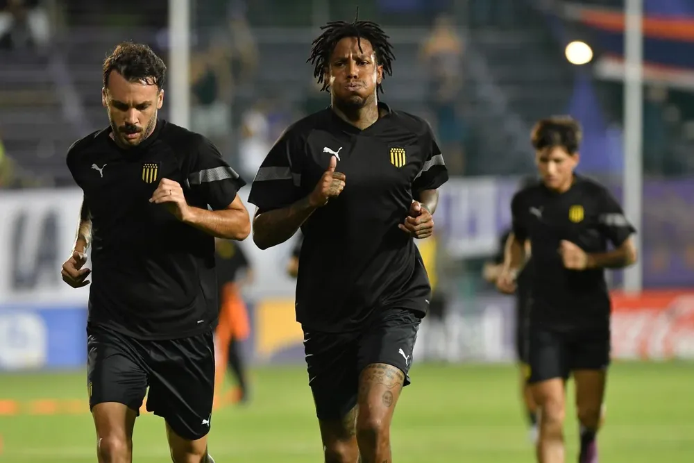 Abel Hernández con Cabecita Rodríguez