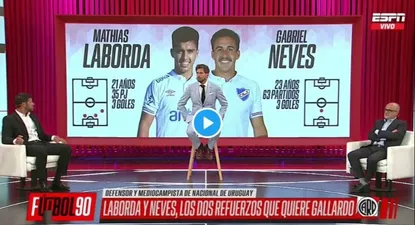 Gabriel Neves y Mathías Laborda interesan a River Plate argentino