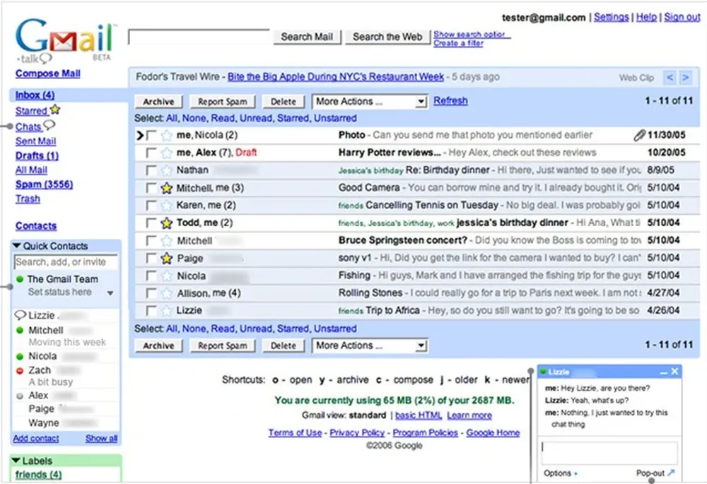 2011: mensajes con prioridad Para ayudar a sus usuarios o organizar su bandeja de entrada, Google lanzó la Priority Inbox, donde los mails podían catalogarse como importantes o no leídos, o marcarse con una estrella.