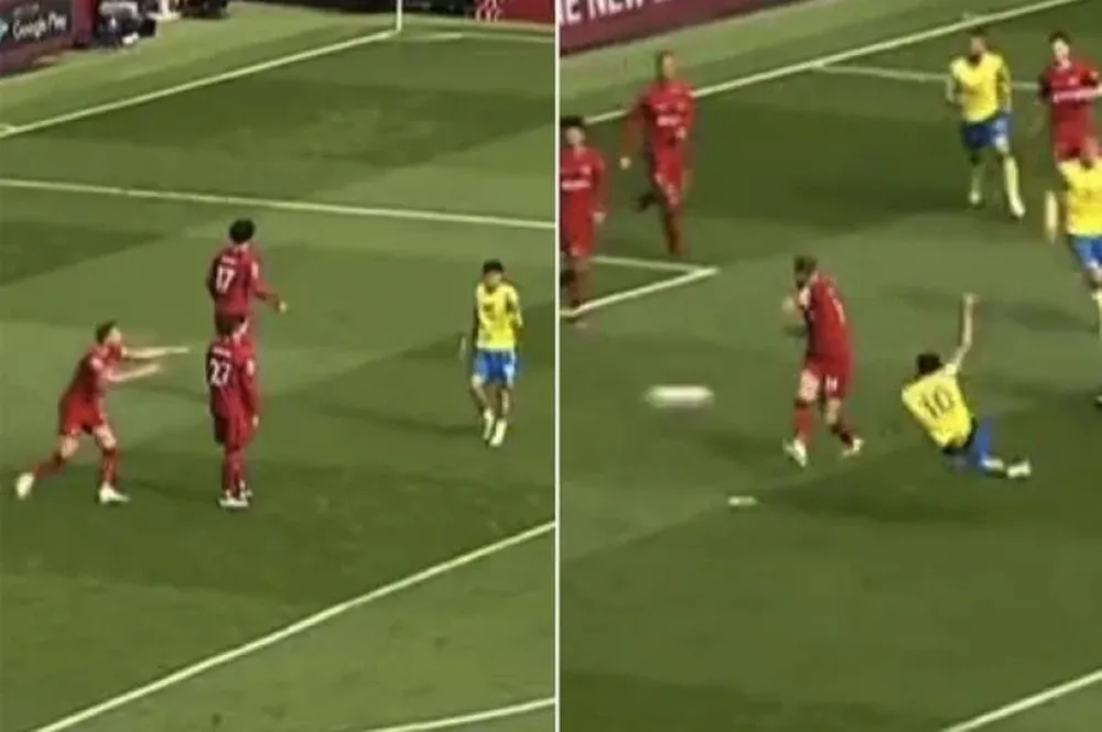 Henderson empujó a Darwin Núñez para que marcara a un rival, pero fue a quien él debía marcar que anotó para Nottingham Forest