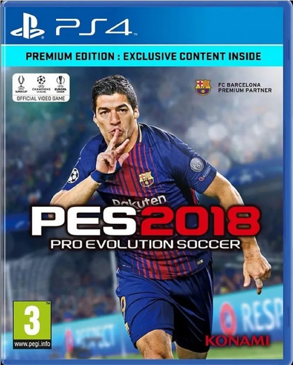 Suárez en la tapa del PES 2018