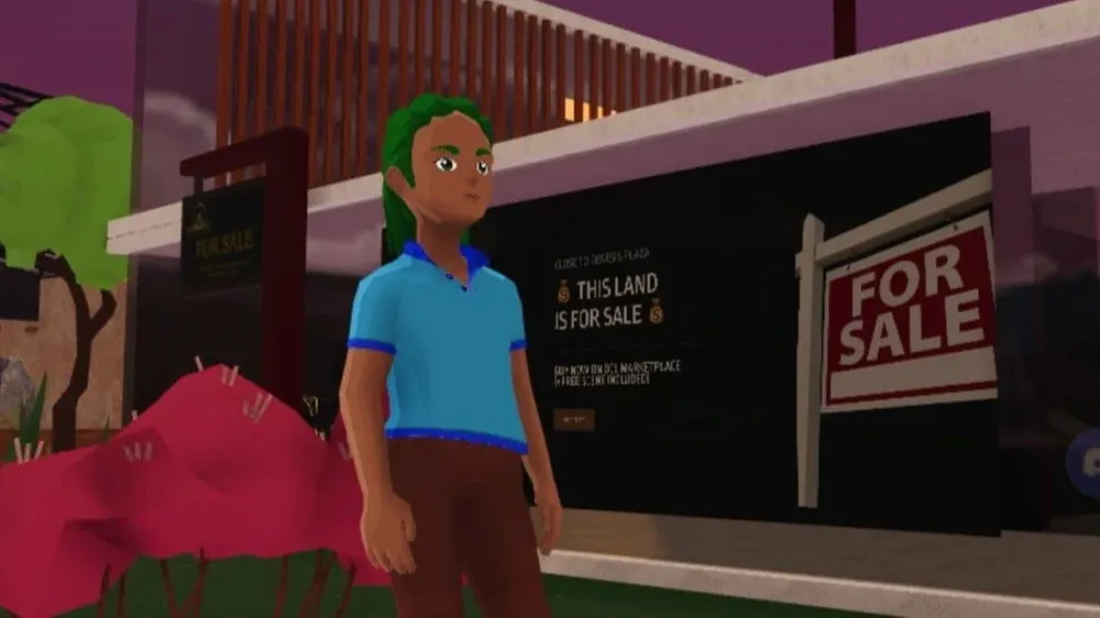 Un avatar en Decentraland