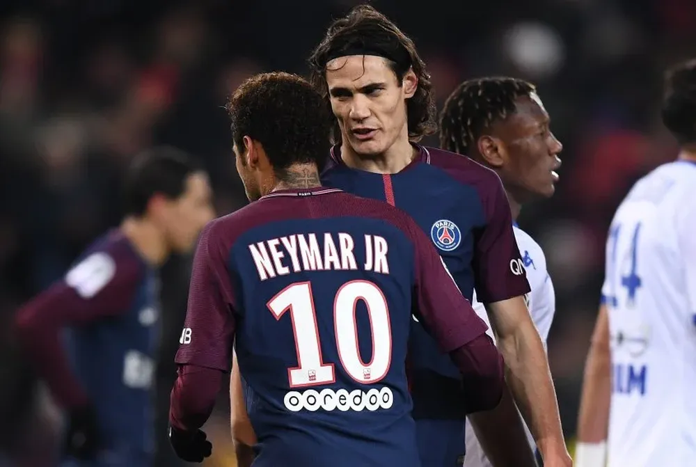 Edinson Cavani y Neymar