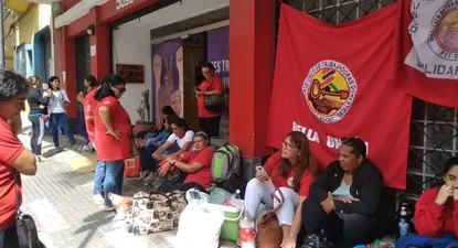 Discusiones, gritos y expulsión en el sindicato de domésticas