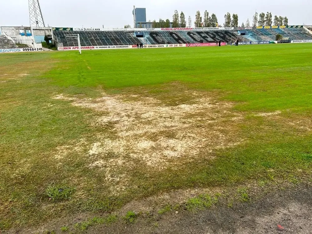 Así se encuentra la cancha del Tróccoli