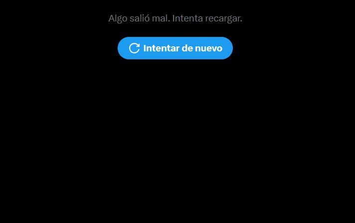 Error en Twitter