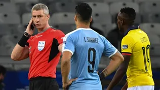 Anderson Daronco en el Uruguay-Ecuador de la Copa América 2019