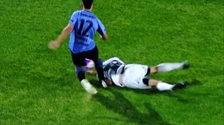Brahian Alemán trancó con la cabeza defendiendo a Banfield ante Belgrano de Córdoba