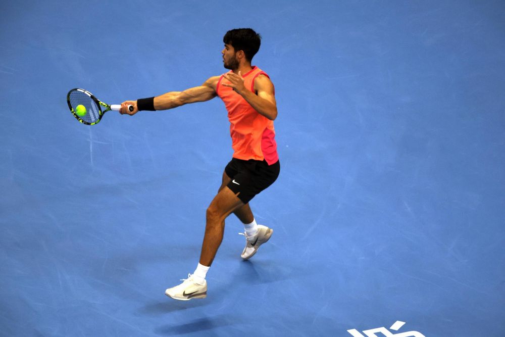 Carlos Alcaraz en el China Open. Carlos Alcaraz en el China Open.