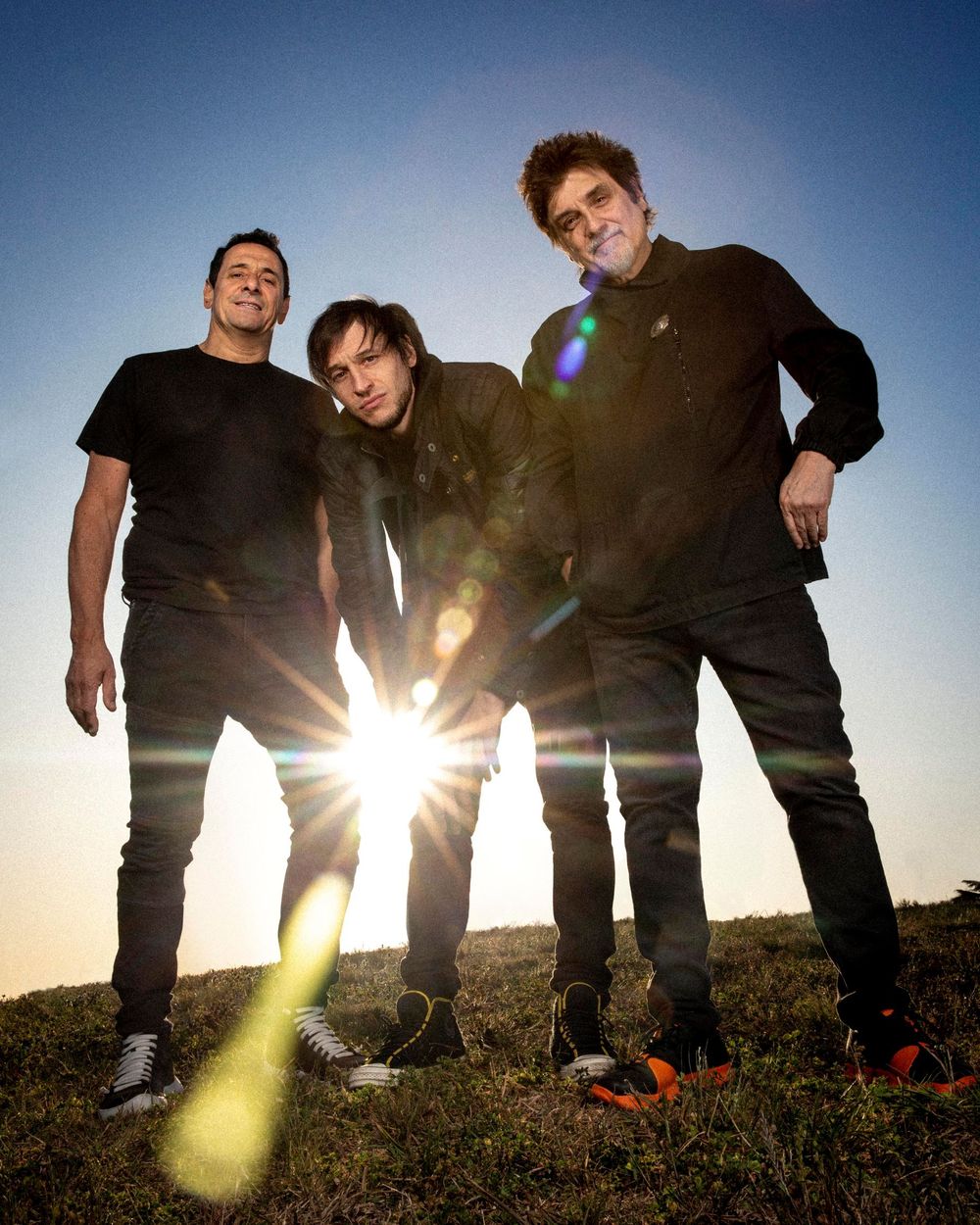 Ricardo Mollo, Catriel Ciavarella y Diego Arnedo, los integrantes de Divididos