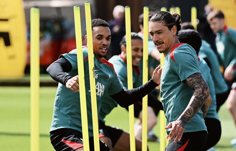 Darwin Núñez en la práctica