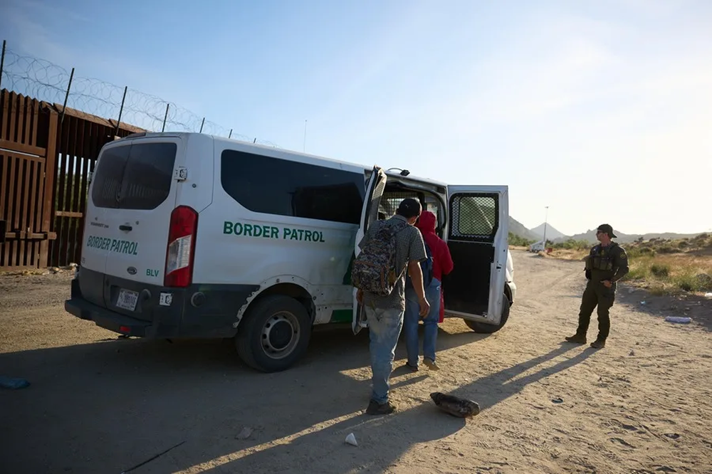 Detención de migrantes en la frontera con México