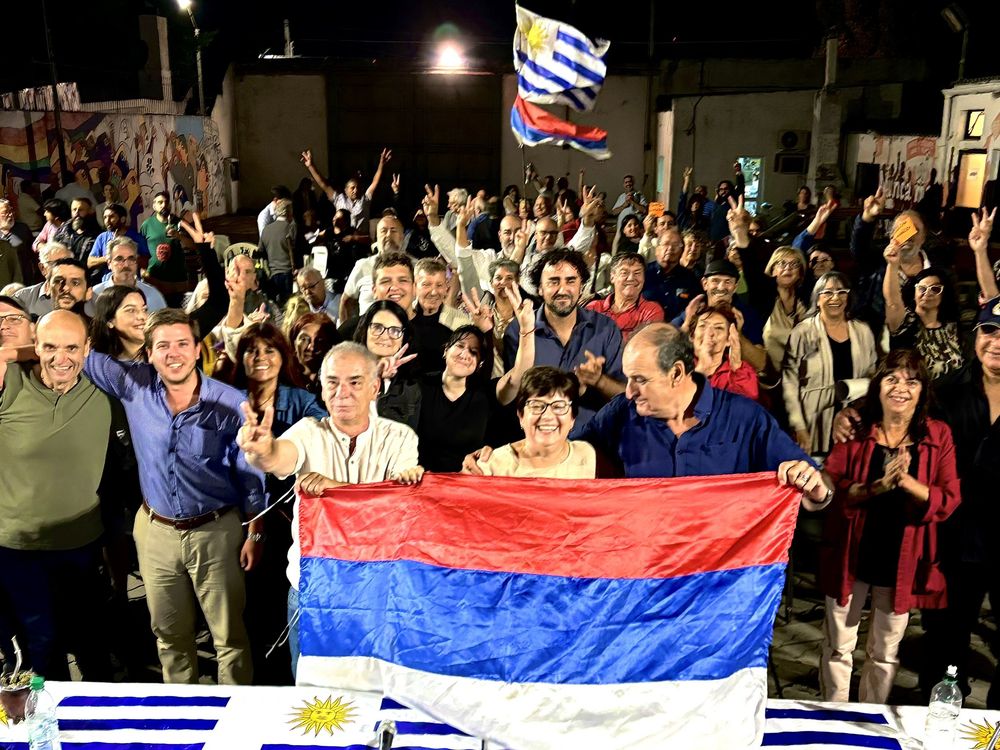 Los tres candidatos del Frente Amplio