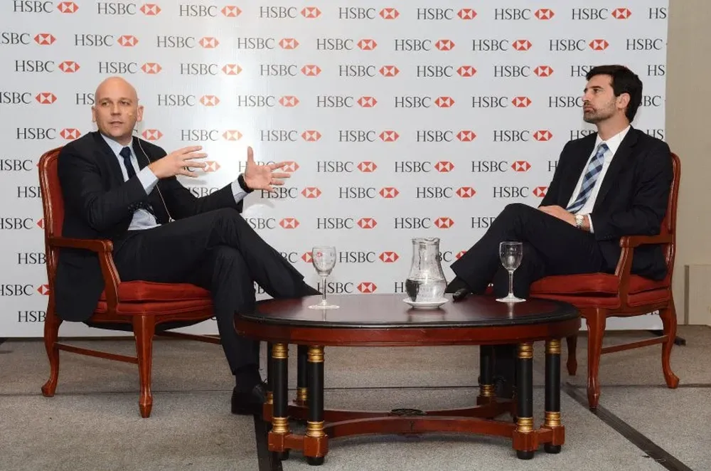 Capurro y Zuasnábar el martes en la actividad del HSBC