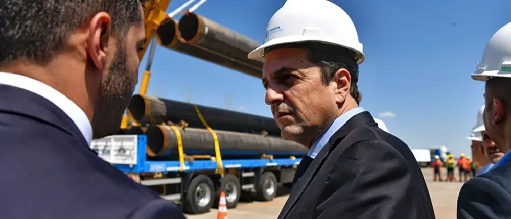 Sergio Massa, ministro de Economía, en la inuguración del gasoducto Néstor Kirchner