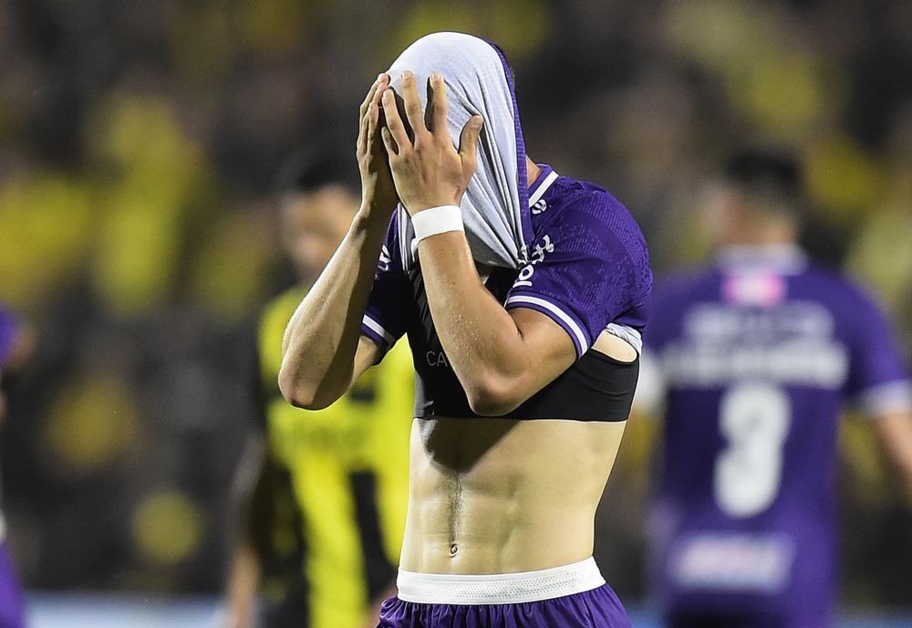 Peñarol vs Defensor Sporting semifinal Copa AUF Uruguay Diego Abreu expulsadooo