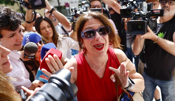 La llegada de Leire Díez a Ferraz. EFE&nbsp;