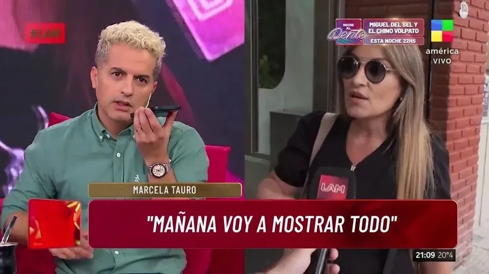 Marcela Tauro hablando de Lizy Tagliani