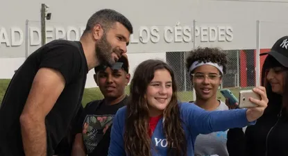 Gigliotti en una jornada de la Fundación Nacional