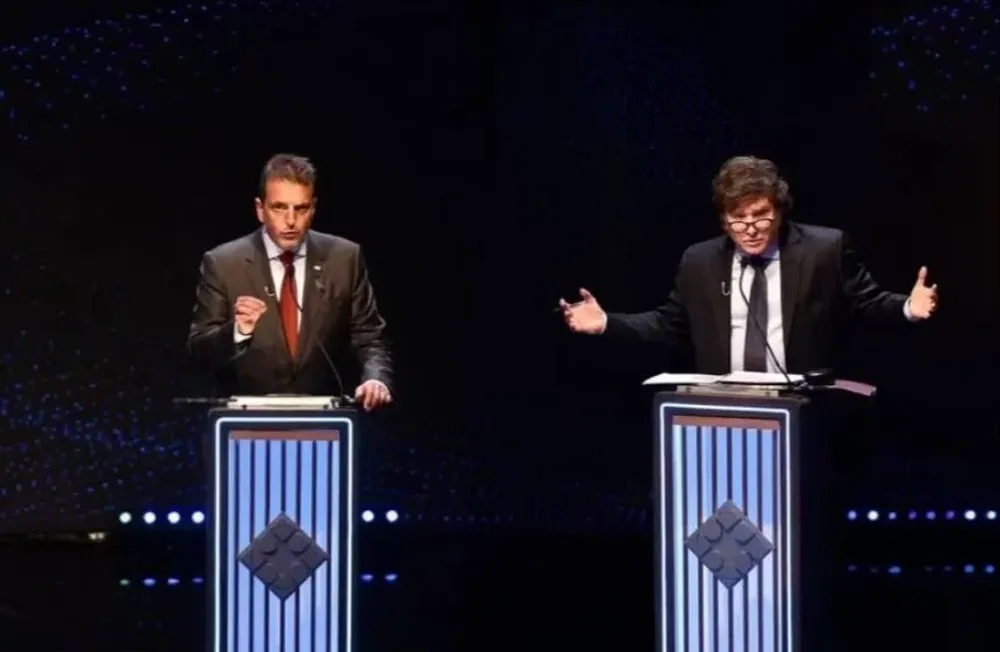 Sergio Massa y Javier Milei