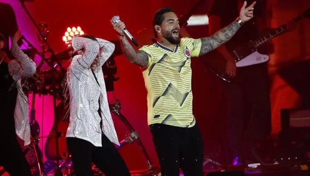 El cantante Maluma se presentó en el FIFA Fan Fest, que se realizó en la ciudad de Doha como previa al inicio del Mundial Qatar 2022.