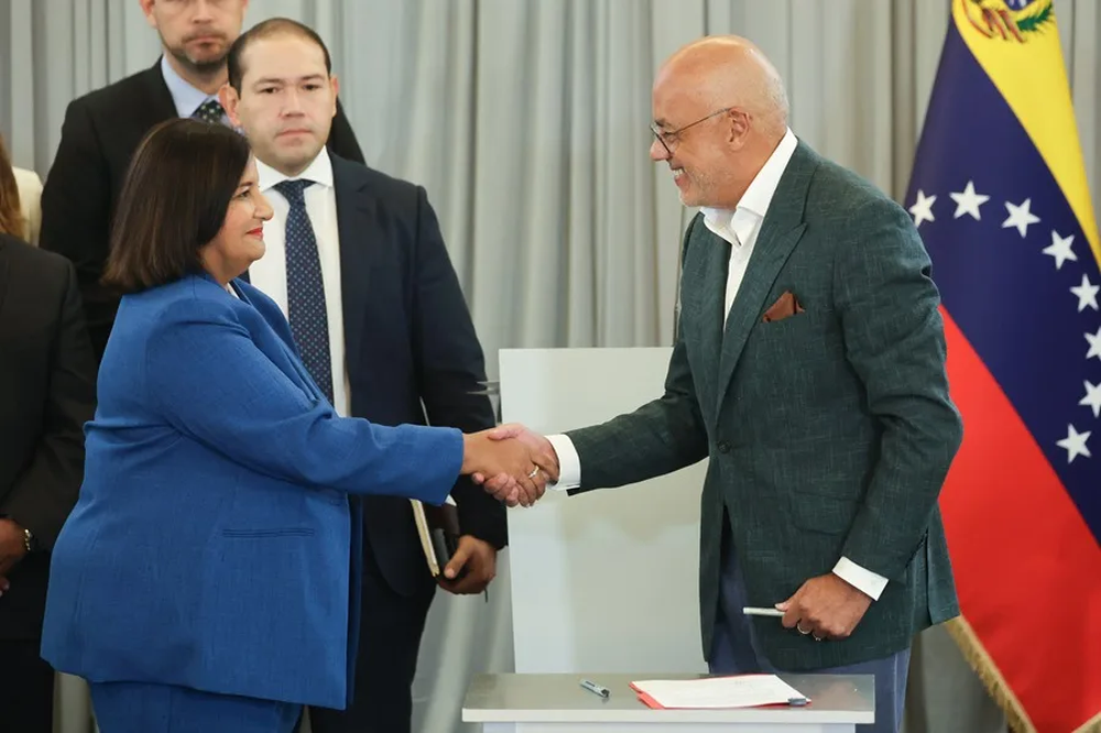 Dinorah Figuera y Jorge Rodríguez&nbsp;