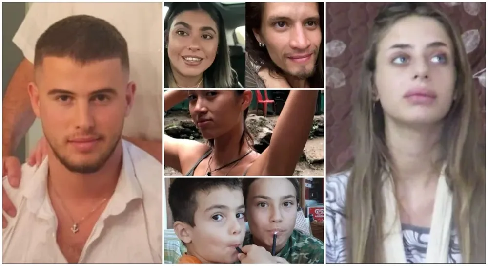 Algunos rehenes que se llevó Hamás a Gaza