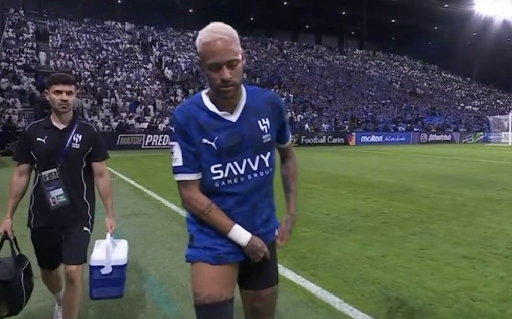 Neymar volvió a lesionarse con Al Hilal